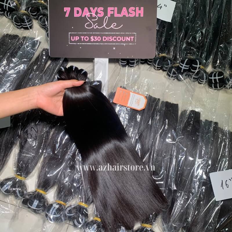 Top-of-the-line Natural Black Bone Straight Hair High-Quality Wholesale Price