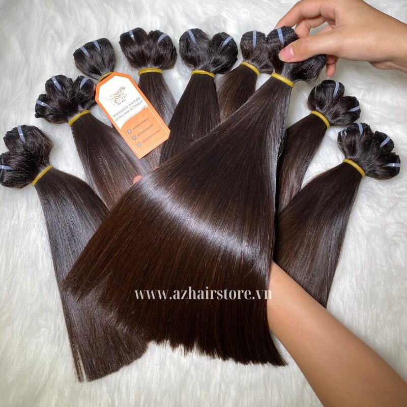 Wholesale Price Bone Straight Hair Brown Tip 100% Raw Human Hair