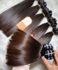 Wholesale-Price-Bone-Straight-Hair-Brown-Tip-100%-Raw-Human-Hair