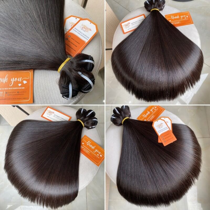 High-end Raw Bone Straight Silky and Smooth 100% Human Hair Wholesale Price