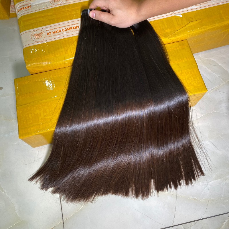 Luxury Bone Straight Brown Tip Hair Extensions 8″-32″ Wholesale Prices