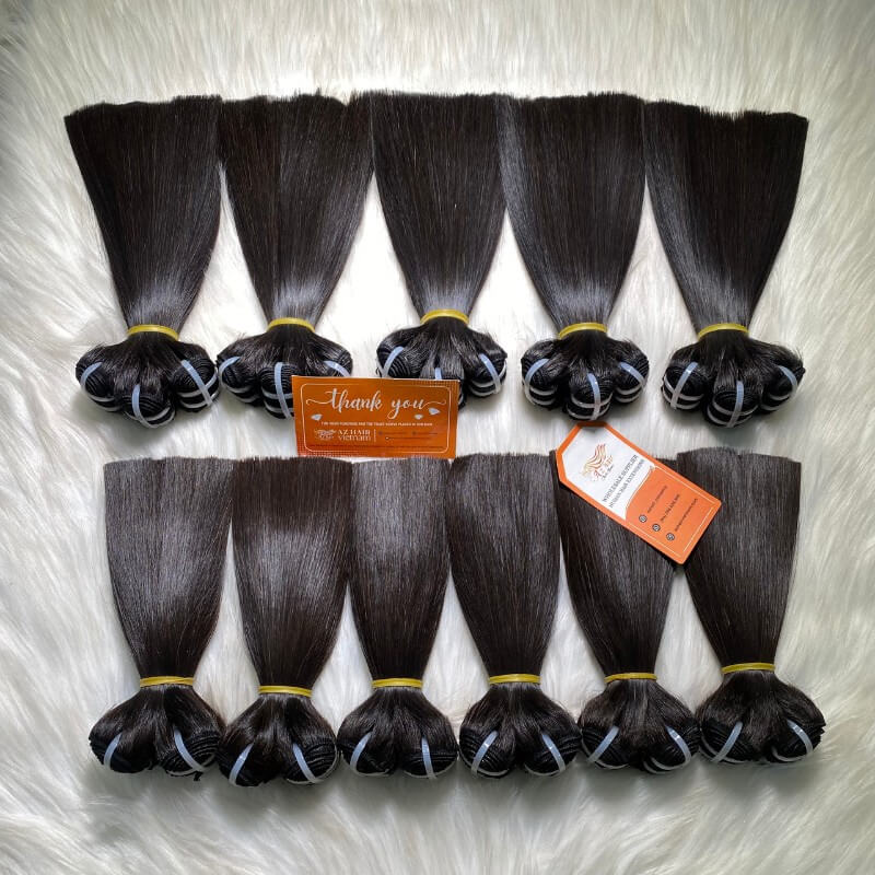 Luxury Weft Bone Straight Hair 100% Raw Vietnamese Hair Wholesale Price