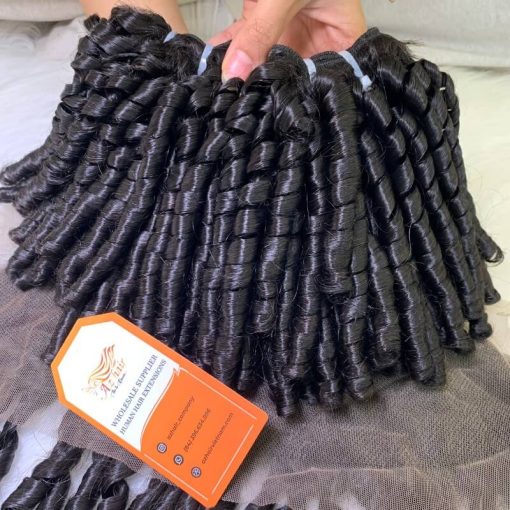 Premium-Curly-Weft-Hair-Extensions-Special-Texture-Factory-Price