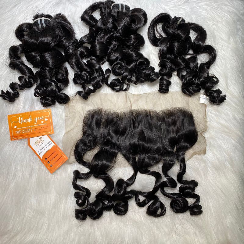 High-quality 13×4 Lace Frontal Bouncy Curly Hair Texture Wholesale Price