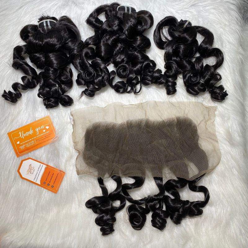High-quality 13×4 Lace Frontal Bouncy Curly Hair Texture Wholesale Price