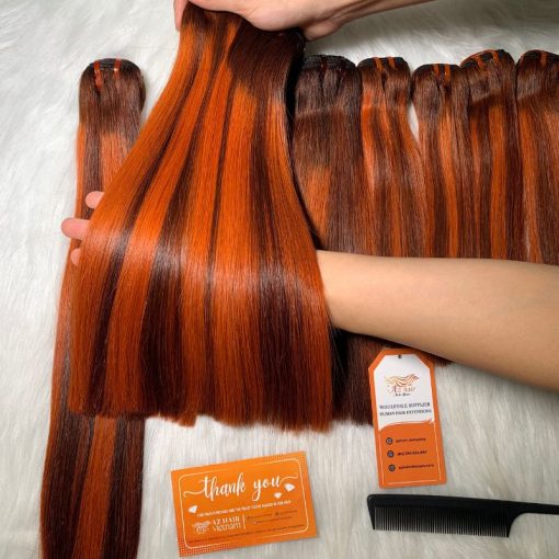 Highlight-Colored-Bone-Straight-Hair-Premium-Hair-Quality-Factory-Price