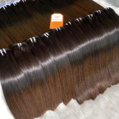 Luxury-Bone-Straight-Hair-Weft-Brown-Tip-Color-High-Quality-Wholesale-Price