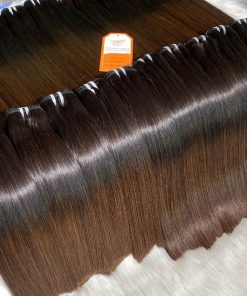 Luxury-Bone-Straight-Hair-Weft-Brown-Tip-Color-High-Quality-Wholesale-Price