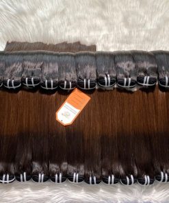 Luxury-Bone-Straight-Hair-Weft-Brown-Tip-Color-High-Quality-Wholesale-Price